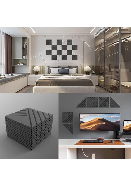 12 Paket Duvarlar Için Kendi Yapışkanlı Ses Geçirmez Köpük Paneller 12X12X0 4 Inç Ev Stüdyo Ofis Için Akustik Paneller (Yurt Dışından) modelleri