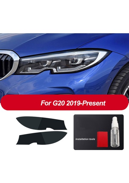 Araba Ön Far Kapağı Tpu Koruyucu Film For-Bmw 3 Serisi G20 G21 2019 2020 2021 Füme Siyah (Yurt Dışından) fiyatları