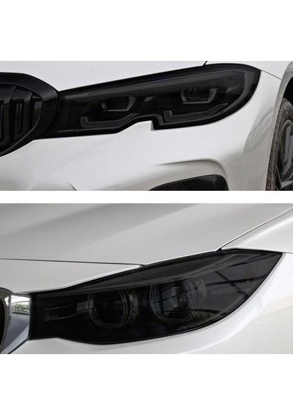 Araba Ön Far Kapağı Tpu Koruyucu Film For-Bmw 3 Serisi G20 G21 2019 2020 2021 Füme Siyah (Yurt Dışından) fırsatları