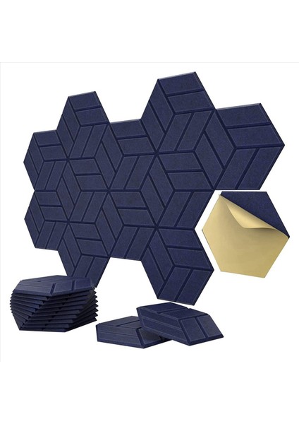 36 Paket Kendinden Yapışkan Akustik Paneller Altıgen Ses Kanıtı Köpük Panelleri Stüdyo Için Kullanılan Duvar Için Ses Geçirmez Dolgu (Yurt Dışından) fiyatları