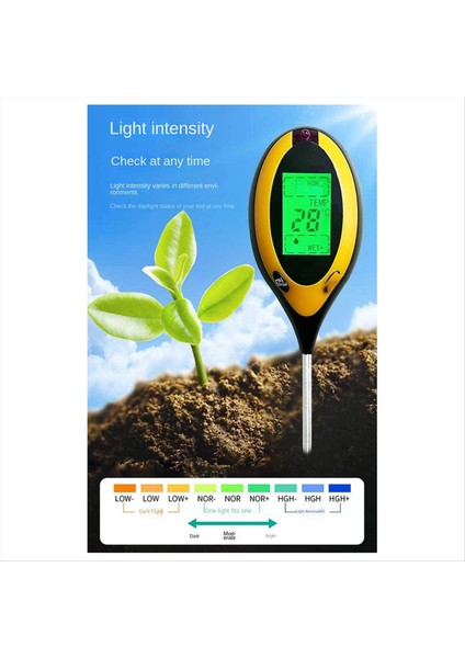 4 Aradan 1 Toprak Ph Metre Nem/sıcaklık/toprak Ph Test Cihazı Güneş Işığı Yoğunluk Ölçer Bahçecilik Bitkileri Backli ile Tarım (Yurt Dışından) indirimleri