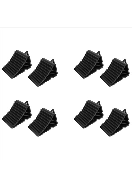 8 Adet Antislip Araç Araba Kamyon Tekerleği Lastik Takoz Durma Bloğu Siyah (Yurt Dışından)