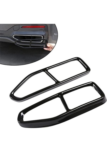 Bmw 7 Serisi G11 G12 2016-2018 Için Tailpipe Döşeme Çerçevesi Egzoz Boru Trim Kapak Arabası (Yurt Dışından) indirimleri