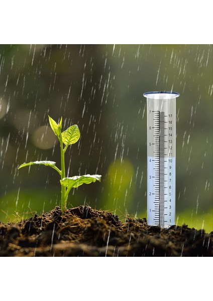 2pcs Plastik Yağmur Göstergesi Yedek Tüpü 7 Inç Kapasiteli Yağmur Suyu Göstergesi Bahçe Bahçesi Açık (Yurt Dışından) modelleri