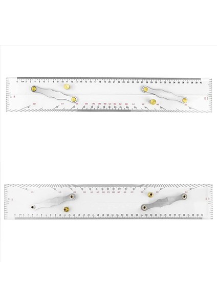 3x Deniz Paralel Cetvel Temiz Ölçekler Paralel Cetvel Çekmek Için Haritalama Noktaları 450MM Deniz Grafikleri Paralel Cetvel (Yurt Dışından) modelleri