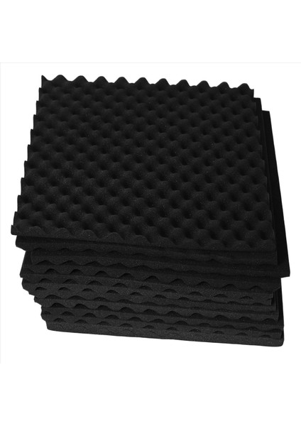 12 Paket Yumurta Sandığı Ses Geçirmez Köpük Paneller 1 2 Inç x 20 Inç x 20 Inç Ev &amp Pro Stüdyolar Için Akustik Köpük Siyah (Yurt Dışından) fırsatları