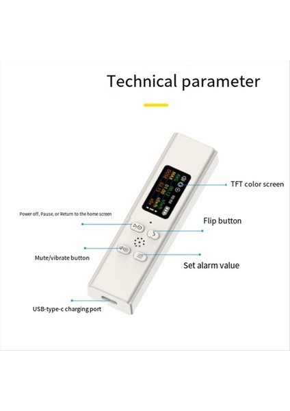 Nükleer Radyasyon Dedektörü Geıger Sadece Kanalizasyon Deşarjı Izleme Kişisel Radyasyon Doz Alarm Aleti Siyah (Yurt Dışından)
