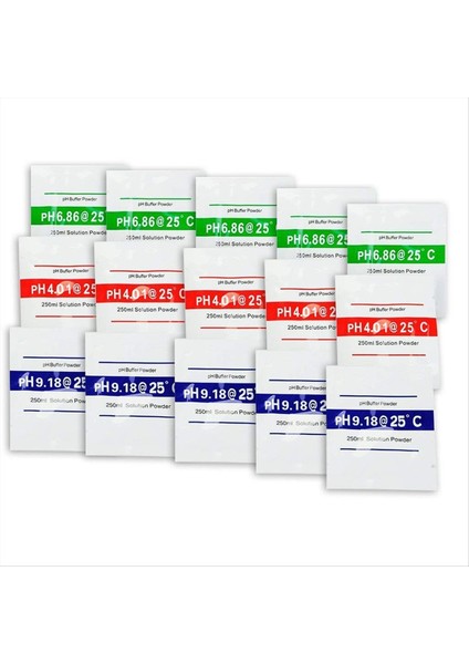 15 Paket Ph Metre Tampon Çözeltisi Toz 6 86/4 00/9 18 Ph Kalibrasyon Çözeltisi Paketleri Hassas Ph Metre Için (Yurt Dışından)