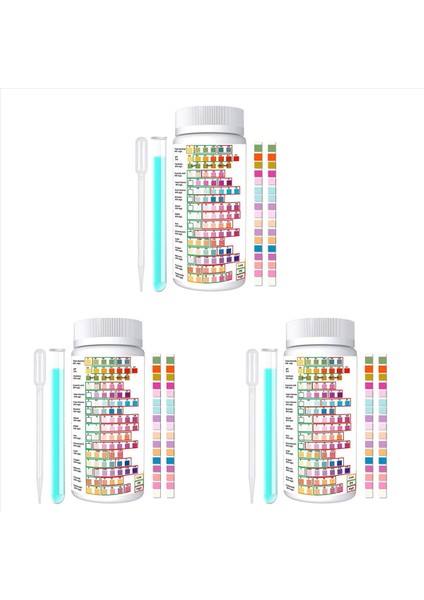 16 Içme Suyu Için 1 Su Testi Kiti- Ev Su Testi Kiti Su Kalitesi Ölçüm Kitleri (150PCS Test Şeritleri) (Yurt Dışından)