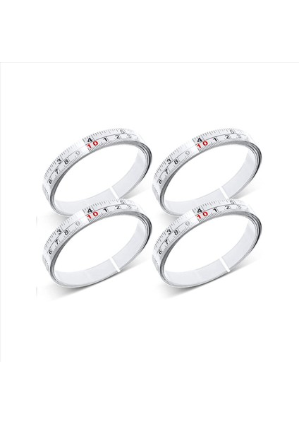 8pcs Paslanmaz Çelik Yapıştırıcı Ölçeği Hassas Ağaç Işleme Kılavuzu Rail Kendinden Yapışkan Bant Memperi Metal Cetvel Tutkallı (Yurt Dışından) fiyatları