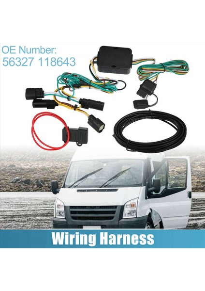 4 Yollu Römork Kablo Demeti Konnektörü Fişi 56327 118643 Ford TRANSIT-150/250/350 2015-2021 (Yurt Dışından) fırsatları