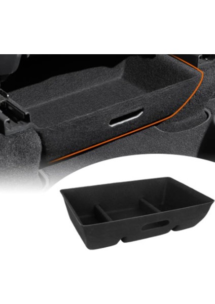 Tesla Model Y Için Koltuk Gizli Kutu Altındaki Depolama Kutusu Çift Taraflı Floked Koltuk Organizatörü (Yurt Dışından) modelleri
