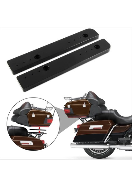 Ayarlanabilir 1-3inch Tur-Pak Yeniden Terokor Kiti Mount Harley Road King Street Glide 2014-2024 Için Extend Plaka Bagaj Rafı (Yurt Dışından) modelleri