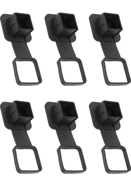 6pcs 2 Inç Römork Kapağı Kapak Kapağı Kauçuk 2 Inç Alıcılara Uyuyor Sınıf 3 4 5 Toyota Ford Jeep Chevrolet (Yurt Dışından)