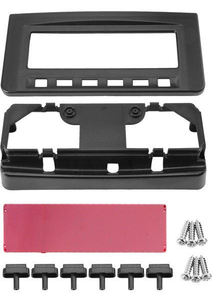 Araba Radyosu DVD Orta Stereo Çerçeve Panel Montaj Çizgisi Çember Fasya Mitsubishi Pajero Sport Triton L200 Mornitor Orta (Yurt Dışından)