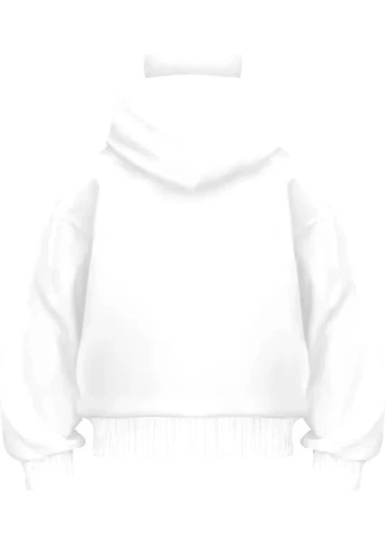 Samuray Ninja Çift Kapşonlu Zıp Fermuarlı Kanguru Çepli Tam Fermuarlı Hoodie Swetshirt - Beyaz fiyatları