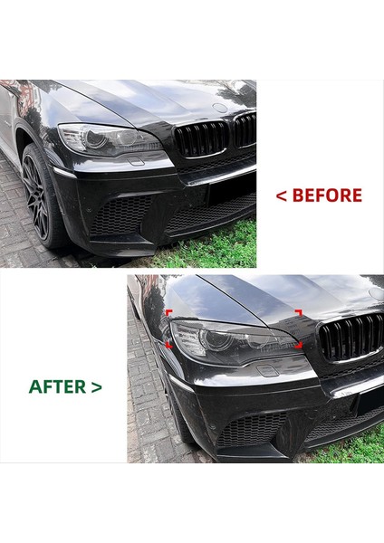 Araba Far Lamba Kaşları Kapak Trim Araç Far Göz Kapakları Bmw X6 E71 2008-2014 (Yurt Dışından) indirimleri