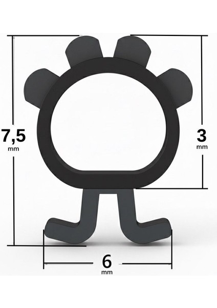 Cam Balkon Fitili 7,5 mm Yükseklik 5 Metre Uzunluk Toz ve Su Yalıtımı Için Kıl Fitil Alternatifi Siyah Conta fiyatları