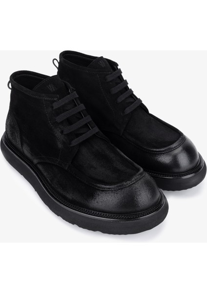 Erkek Hakiki Deri Siyah Casual Bot 1171 261-05 Erk Bot SK25-26 Syh Suet Esktm fiyatları