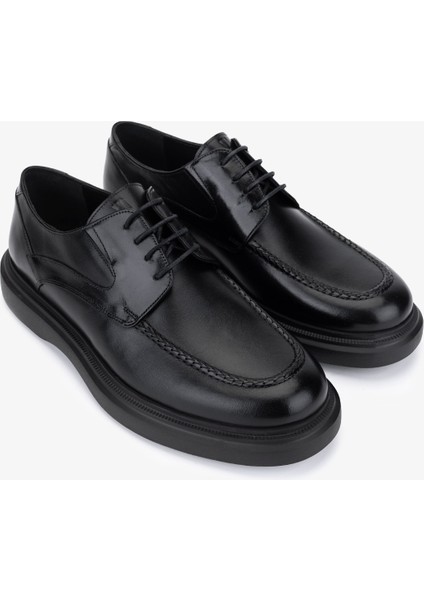 Erkek Hakiki Deri Siyah Casual Ayakkabı 183 30468 Erk Ayk SK25-26 Sıyah Dr fiyatları