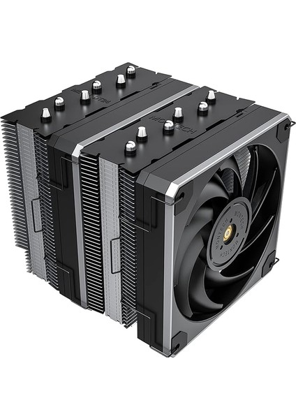 Metal DT24 Taban, Yüksek Performanslı Çift Kule Cpu Soğutucu, 2x Metal 120 Pwm Fanlı, 270W Tdp