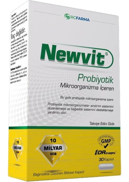 Farma Newvit Probiyotik 30 Kapsül