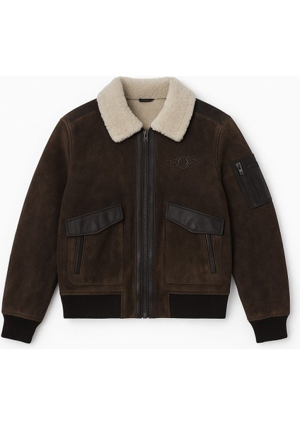 Kahverengi Içi Kürklü Deri Ceket modelleri