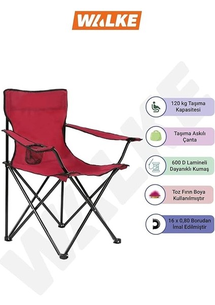 Katlanabilir Kamp Sandalyesi Piknik Sandalyesi Plaj Sandalyesi Kırmızı Taşıma Çantalı modelleri