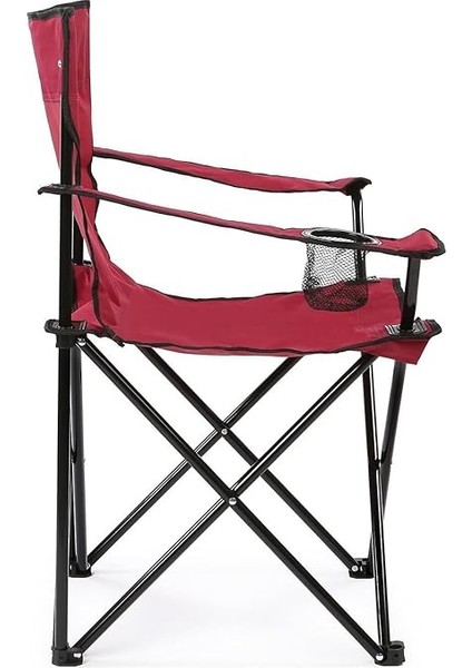 Katlanabilir Kamp Sandalyesi Piknik Sandalyesi Plaj Sandalyesi Kırmızı Taşıma Çantalı indirimleri