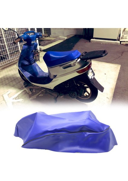 Honda Dio AF17/AF18 Motosiklet Modifikasyonu Için 2x Motosiklet Koltuk Kapağı Taklit Koltuk Kapağı Mavi ve Beyaz (Yurt Dışından) fiyatları