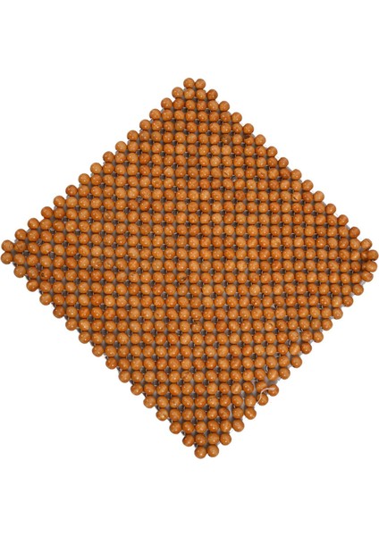 2x Muzhu Araba Koltuğu Yastık Ahşap Boncuklar Sandalye Sanat Masaj Yastık Araba Koltuğu Yastık Araba Koltuk Kapağı Boncuk Pad Bej (Yurt Dışından) fırsatları