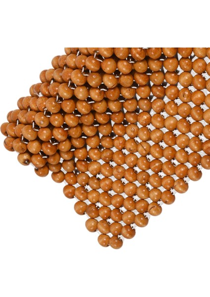 2x Muzhu Araba Koltuğu Yastık Ahşap Boncuklar Sandalye Sanat Masaj Yastık Araba Koltuğu Yastık Araba Koltuk Kapağı Boncuk Pad Bej (Yurt Dışından) indirimleri