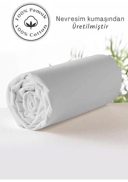 Lastikli ÇARŞAF%100 Pamuk Oeko-Tex® Sertifikalı (Nevresim Kumaşından Üretilmiştir) 57 Tel Beyaz 180X200 fiyatları