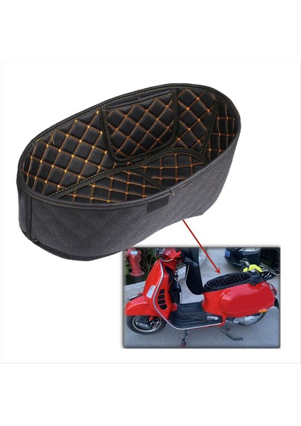 Vespa Gts 300 Için Motosiklet Arka Kargo Astar Koruyucusu Koltuk Kovası Ped (Yurt Dışından) indirimleri
