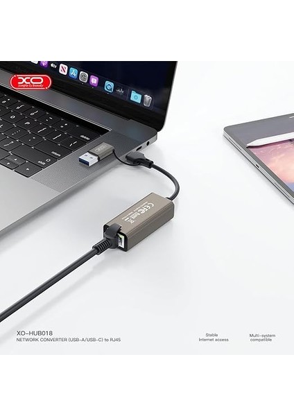 Simple Is Beauty Ethernet Dönüştürücü HUB018, USB ve Type-C Den Ethernet'e Dönüştürücü, 10-100MBPS Destekler, Işletim Sistemleri Ile Uyumlu, Tak Çalıştır, Stabil Bağlantı, Gri fiyatları