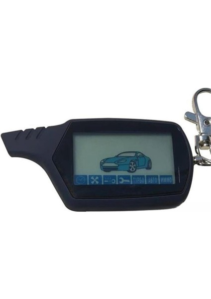 A91 LCD Uzaktan Kumanda Anahtarı 2 Yollu Araba Starlıne Için Hırsızlık Karşıtı Alarm Sistemi A91 Rus Motor Marşı (Yurt Dışından)