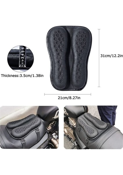Motosiklet Yastığı Motosiklet Jel Pad 3D Petek Şoku Ahmsoring Nefes Alabaş Yastık Kapak Evrensel (Yurt Dışından) fiyatları