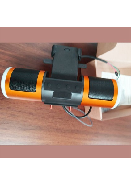 20W Motorcycle Mp3 Audio Subwoofer Bluetooth Müzik Çalar Radyosu Cep Telefonu Tutucu Renkli Işıklar (Yurt Dışından) fiyatları