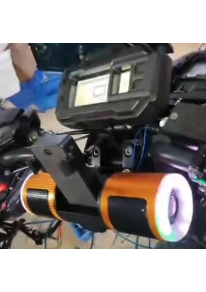 20W Motorcycle Mp3 Audio Subwoofer Bluetooth Müzik Çalar Radyosu Cep Telefonu Tutucu Renkli Işıklar (Yurt Dışından) modelleri