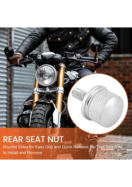 Harley Davidson Için Krom Kütük Alüminyum Koltuk Cıvata Vidası Kapağı (Yurt Dışından) fırsatları