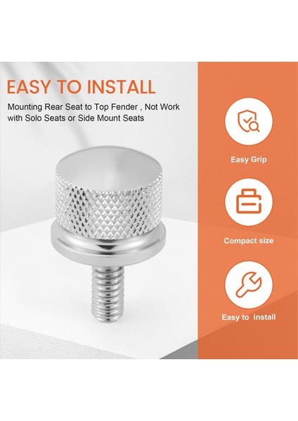 Harley Davidson Için Krom Kütük Alüminyum Koltuk Cıvata Vidası Kapağı (Yurt Dışından) indirimleri