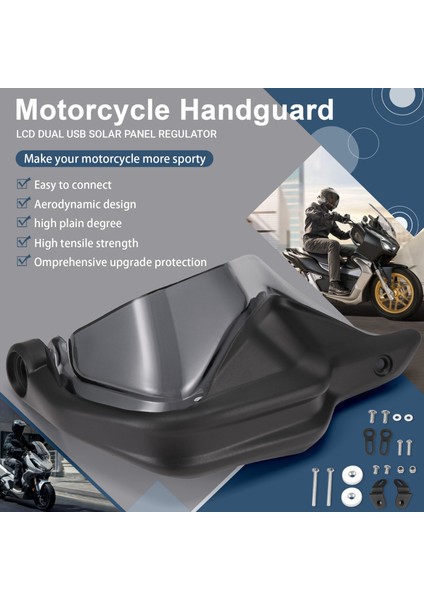 Motosiklet Aksesuarları Honda Adv 150 ADV150 Adv 160 El Koruma Uzantıları Ön Cam Dumanı Gri (Yurt Dışından) fırsatları