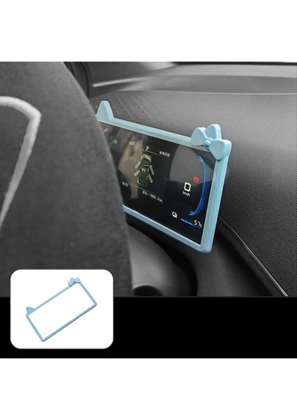 3pcs Açık Mavi Araba Enstrümanı + Navigasyon Ekranı + Byd Dolphin Mini / Byd Seagull Için Iç Ayna Koruyucu Çerçeve (Yurt Dışından) fiyatları