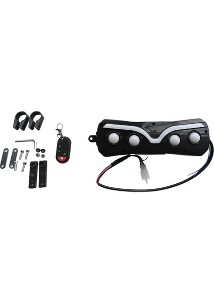 Motosiklet Ses Hoparlör Su Dayanıklı Renkli Işıklar Su Geçirmez Bluetooth Mp3 Fm Destek USB Kart Aux Audio Player A (Yurt Dışından)