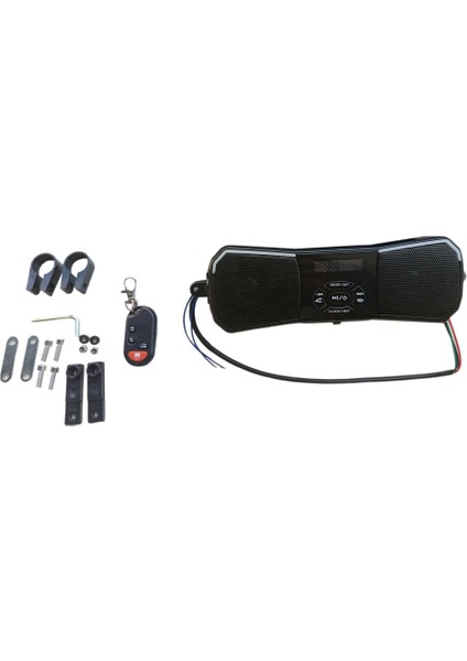 Motosiklet Ses Hoparlör Su Dayanıklı Renkli Işıklar Su Geçirmez Bluetooth Mp3 Fm Destek USB Kart Aux Audio Player A (Yurt Dışından) fırsatları