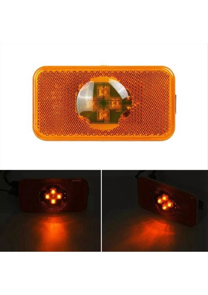 4pcs 24V Araba Kamyonu LED Yan Işaretçi Işık Amber Gösterge Lambası 4 Volvo Kamyonlar Için LED Fm/fh (Yurt Dışından) fiyatları