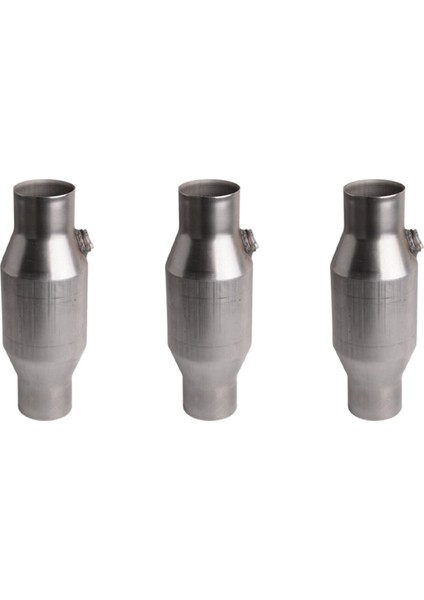 3pcs 2 5 Inç Bükülmüş Evrensel Katalitik Konvertör Paslanmaz Çelik 425250 Egzoz Katalitik Konvertör (Yurt Dışından)