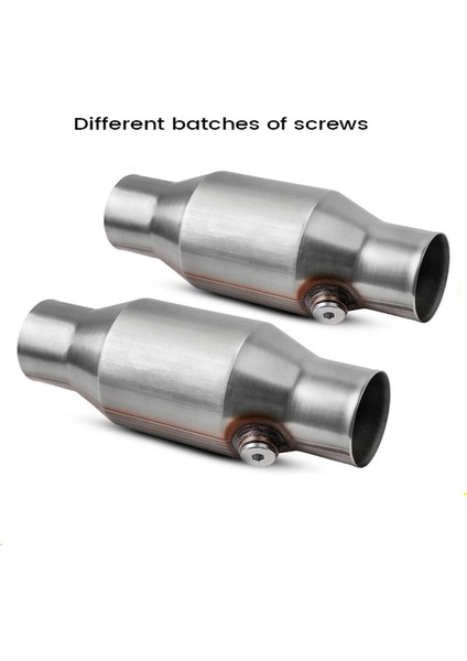 3pcs 2 5 Inç Bükülmüş Evrensel Katalitik Konvertör Akışlı Paslanmaz Çelik 425250 Egzoz Katalitik Konvertör (Yurt Dışından)