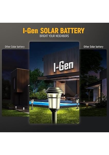 B112 8 Adet Aa 1100 Mah Şarj Edilebilir Kalem Pil 1.2V Ni-Mh Şarjlı Pil Solar Aydınlatma Uyumlu modelleri