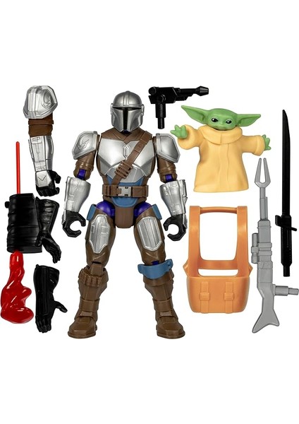 Star Wars™ Mandalorian ve Grogu Özel Karıştır ve Birleştir Deluxe Aksiyon Figürü Seti ve Aksesuarları